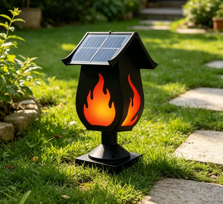 Solar Column Headlights Simula - огляд і ціна Solar Garden Light