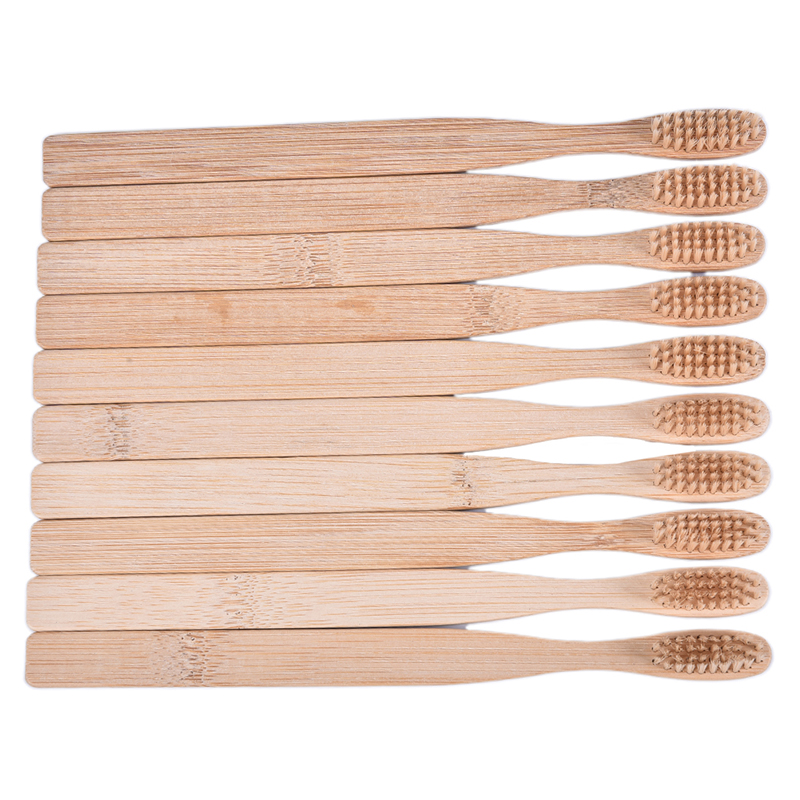 10pcs/oral Natural Bamboo Fibr - огляд і ціна Bamboo Toothbrush