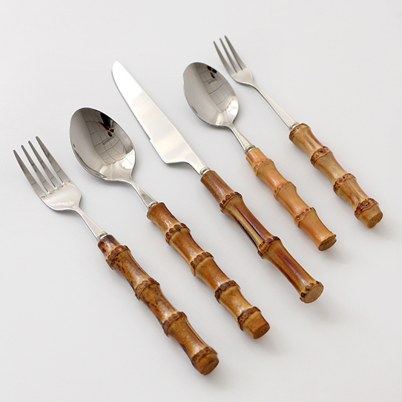 Stainless Steel Cutlery Set, H - огляд і ціна Bamboo Cutlery