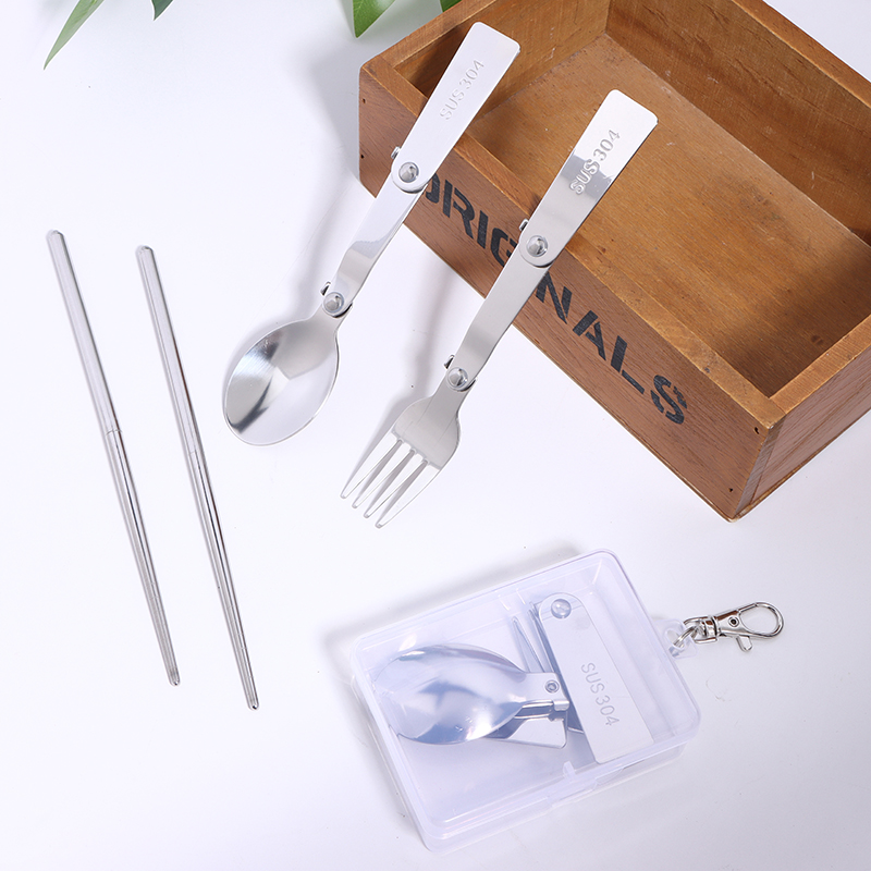 1PC/3PCS Stainless Steel Porta - огляд і ціна Bamboo Cutlery
