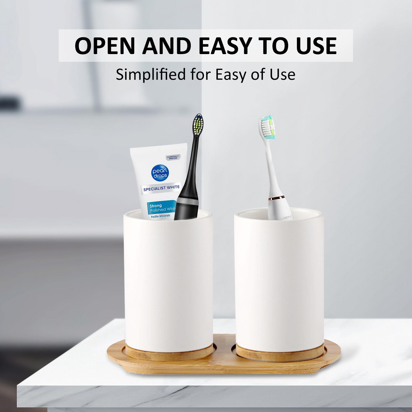Ceramic Bathroom Set Fine Cera - огляд і ціна Bamboo Toothbrush